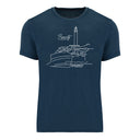 T-shirt Phare Biarritz West Coast - Marine